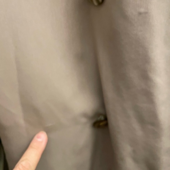 Womens Vintage Y2K Apropos Tan-Khaki Lightweight Trench Coat Size 11 21” p2p - Picture 12 of 12